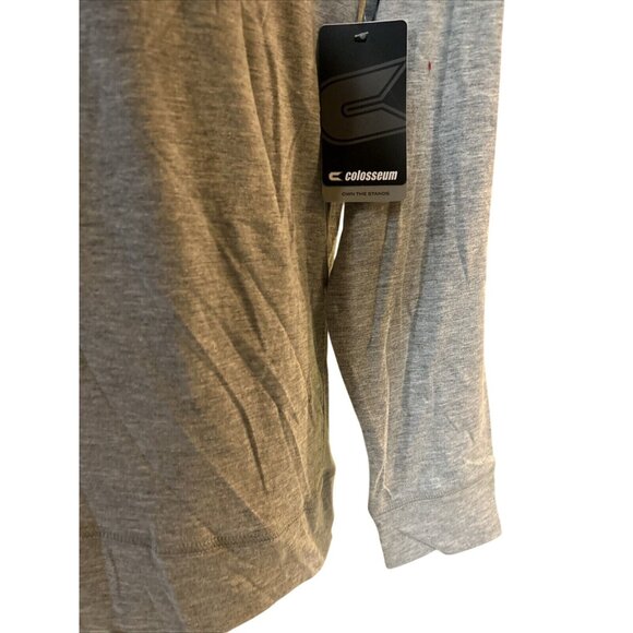 New Ohio State OSU Buckeyes Colosseum Athletics Gray Hooded LS Shirt Men's L - Picture 5 of 9